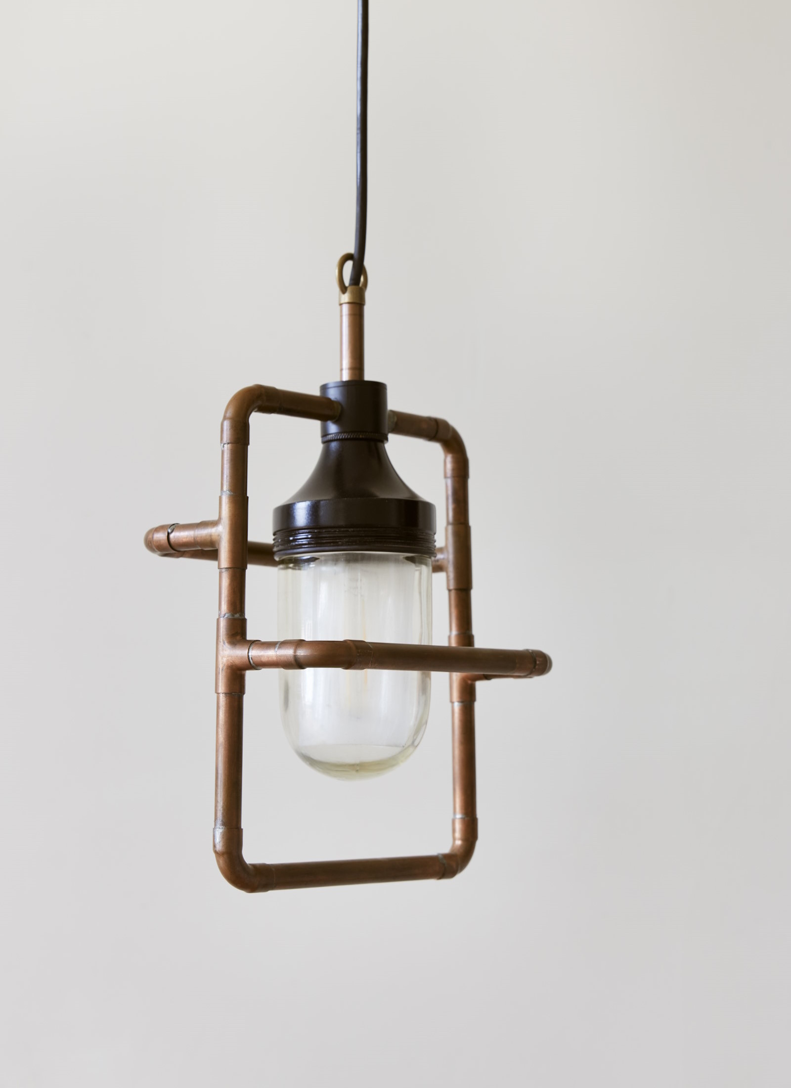 Exterior Hanging copper lamp